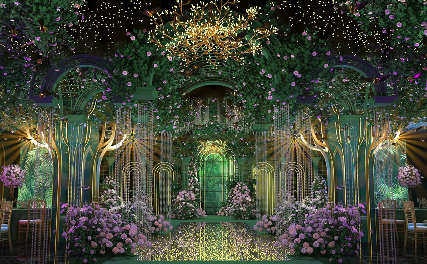 乐都奇妙森林婚礼堂效果展示